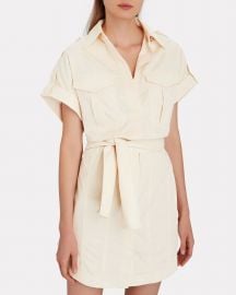 Lenny Belted Cotton Cargo Mini Dress by Significant Other at Intermix