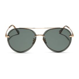 Lenox Aviator Sunglasses Gold amp G15 Polarized Lenses DIFF Eyewear at Diff Eyewear
