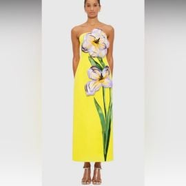 Leo Lin Dresses Leo Lin Yellow Iris Print Rayna Maxi Dress Poshmark at Poshmark