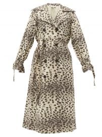 Leo leopard-print cotton trench coat at Matches