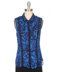 Leona animal print blouse by Greylin at Ron Herman