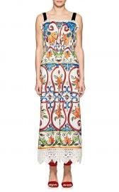 Tile-Print Cotton-Blend Poplin Jumpsuit by Dolce & Gabbana at Barneys