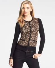 Leopard Print Cardigan at Ann Taylor