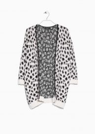 Leopard Print Cardigan at Mango