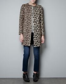 Leopard Print Coat at Zara