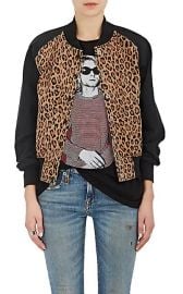 Leopard-Print Cotton-Blend Bomber Jacket by R13 at Barneys