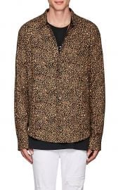 Leopard-Print Cotton-Cashmere Shirt by Amiri at Barneys