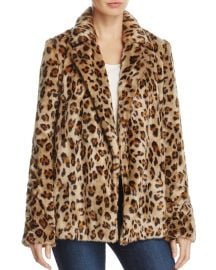 Leopard-Print Faux-Fur Coat at Bloomingdales