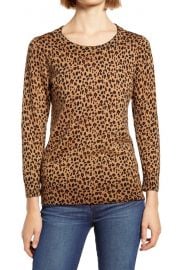 Leopard Print Merino Wool Sweater at Nordstrom