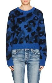 Leopard-Print Mohair-Blend Sweater at Barneys