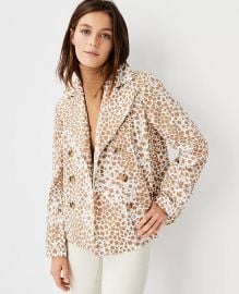 Leopard Print Peacoat at Ann Taylor