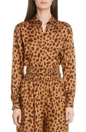 Leopard Print Relaxed Shirt at Nordstrom