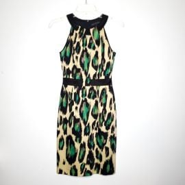 Leopard Print Sheath Dress by David Meister at Amazon