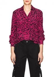 Leopard-Print Silk Blouse by Robert Rodriguez at Barneys