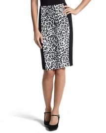 Leopard Print Skirt at White House Black Market