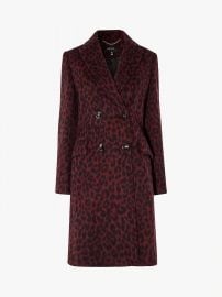 Leopard Print Tailored Coat at John Lewis