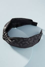 Leopard-Printed Knotted Headband at Anthropologie