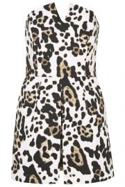 Leopard Skort Playsuit at Topshop