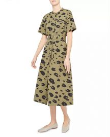 Leopard Utitlity Shirtdress by Theory at Bloomingdales