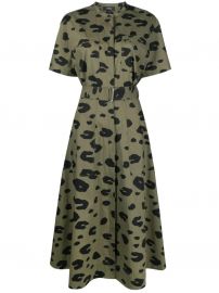 Leopard Utitlity Shirtdress by Theory at Farfetch