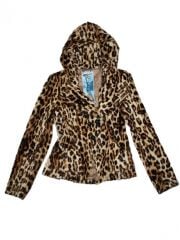 Leopard fur jacket at L.A.M.B.