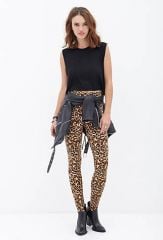 Leopard leggings at Forever 21