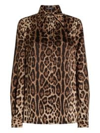 Leopard print Satin Shirt at Farfetch