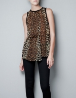 Leopard print blouse from Zara worn on Hart of Dixie at Zara