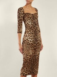 Leopard-print cady mini dress at Matches