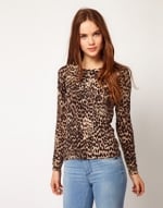 Leopard print cardigan from ASOS at Asos