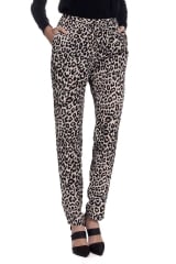 Leopard print high waisted pants at Madison LA