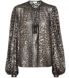 WornOnTV: Dominique’s leopard print blouse and coat on Dynasty ...