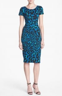 Leopard spot body con dress by WAYF at Nordstrom