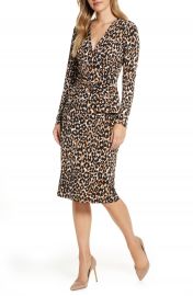 WornOnTV: Janai’s leopard print surplice dress on Good Morning America ...