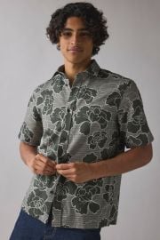 Les Deux Charlie Poppy Allover Print Shirt at Urban Outfitters