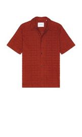 Les Deux Hector Anglaise Short Sleeve Shirt In Fired Brick at Revolve