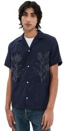 Les Deux Kingsley AOE Shirt Dark Navy M at Shopbop