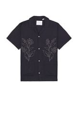 Les Deux Kingsley Aoe Camp Shirt In Dark Navy at Revolve