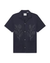 Les Deux Kingsley Floral Short Sleeve Shirt Bloomingdales at Bloomingdales