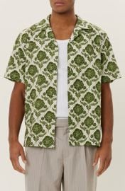 Les Deux Lesley Flower Tile Camp Shirt at Nordstrom