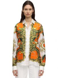 Les Parfums Print Silk Shirt by Casablanca at Luisaviaroma