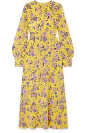 Les R  veries - Floral-print silk crepe de chine dress at Net A Porter