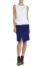 Leslee Zippered ruffle Top at Bcbg