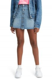 Levi  x27 s   Button Front Cutoff Miniskirt   Nordstrom at Nordstrom