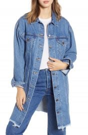 Levi  x27 s   Extra Long Denim Trucker Jacket   Nordstrom at Nordstrom