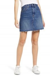 Levi  x27 s   High Waist Cutoff Denim Skirt   Nordstrom at Nordstrom