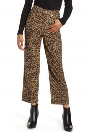 Levi  x27 s   Ribcage Leopard Straight Leg Corduroy Pants   Nordstrom at Nordstrom