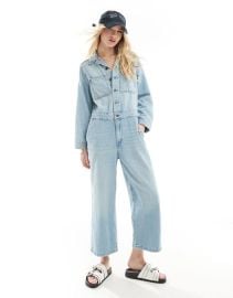 Levi\\\'s Iconic overall jumpsuit in light blue denim wash at ASOS