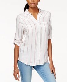 Levi s  Striped Roll-Tab-Sleeve Shirt at Macys