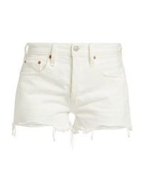 Levis 501 Original Raw-Edge Denim Shorts  SaksFifthAvenue at Saks Fifth Avenue